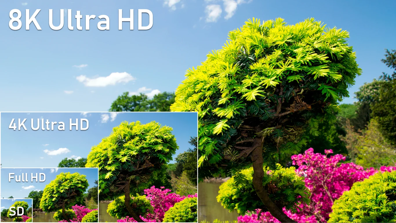 foto me kualitet Sd, Full HD, 4K Ultra HD, 8K Ultra HD